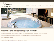 Tablet Screenshot of bathroommagician.com.au